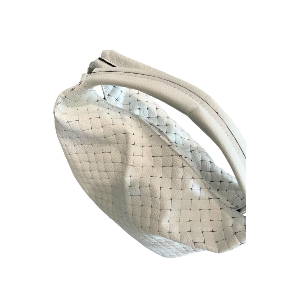 Baldinini Trend White Leather Women Handbag
