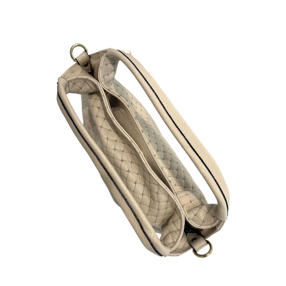 Baldinini Trend Beige Leather Women Handbag
