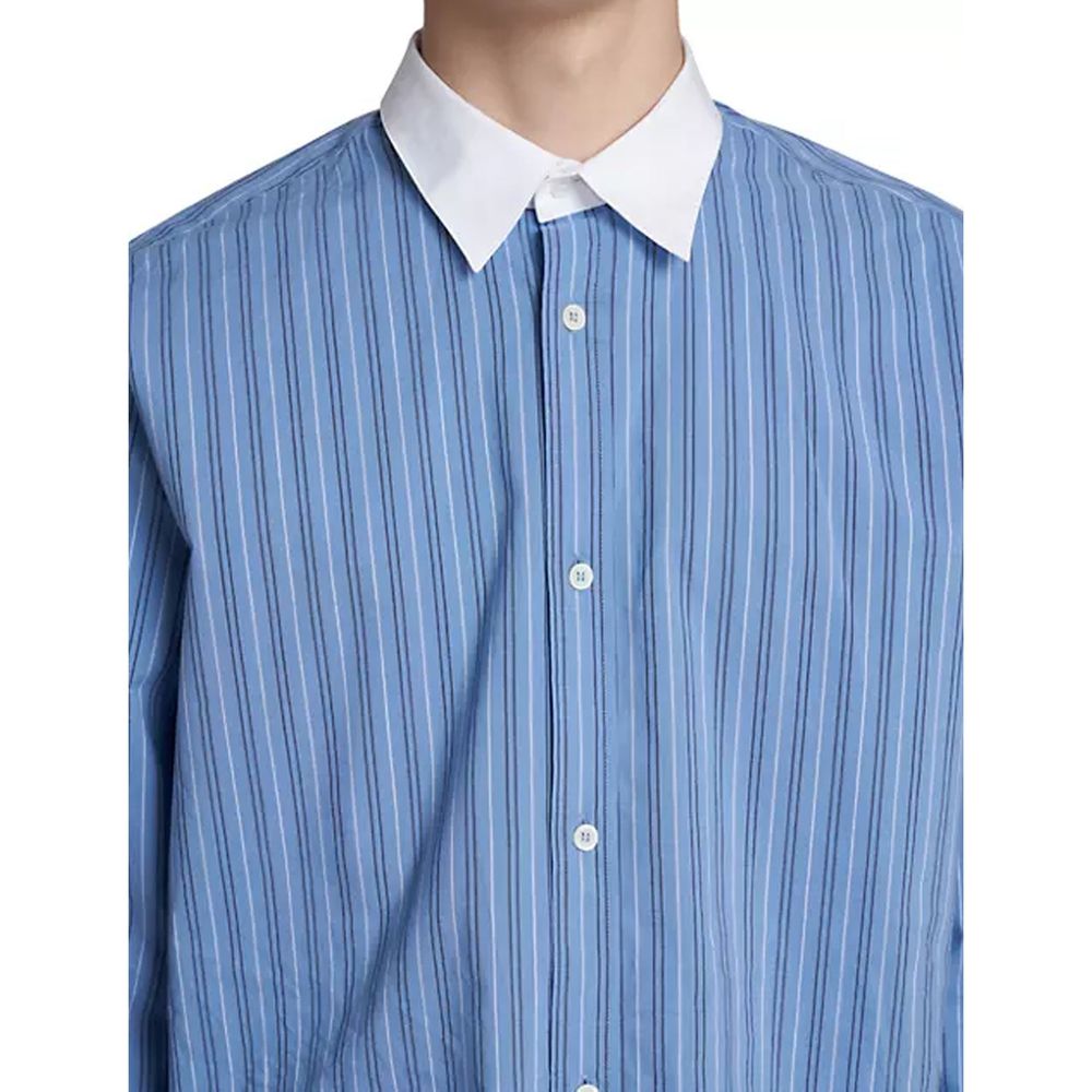 Loewe Blue Cotton Pattern Shirt