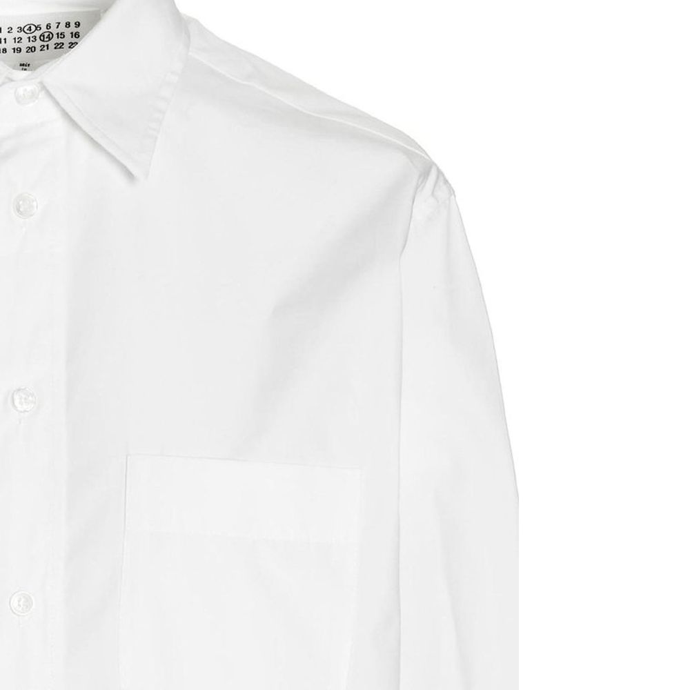 Maison Margiela White Cotton Dress Shirt