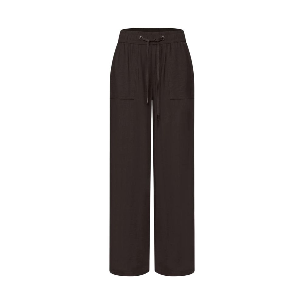 Street One Brown Viscose Casual Pants