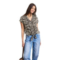 Street One Brown Viscose Shortsleeve Shirt