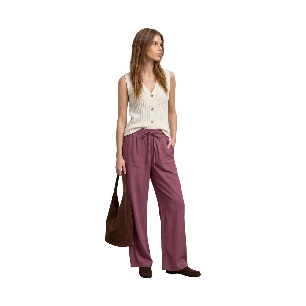Street One Pink Viscose Casual Pants