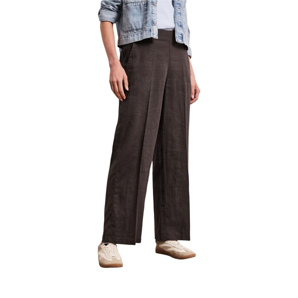 Street One Brown Linen Pants