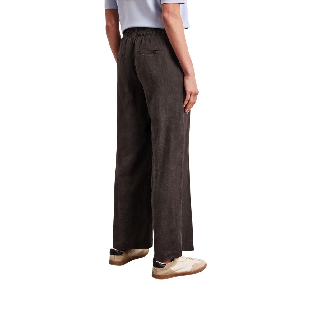 Street One Brown Linen Pants