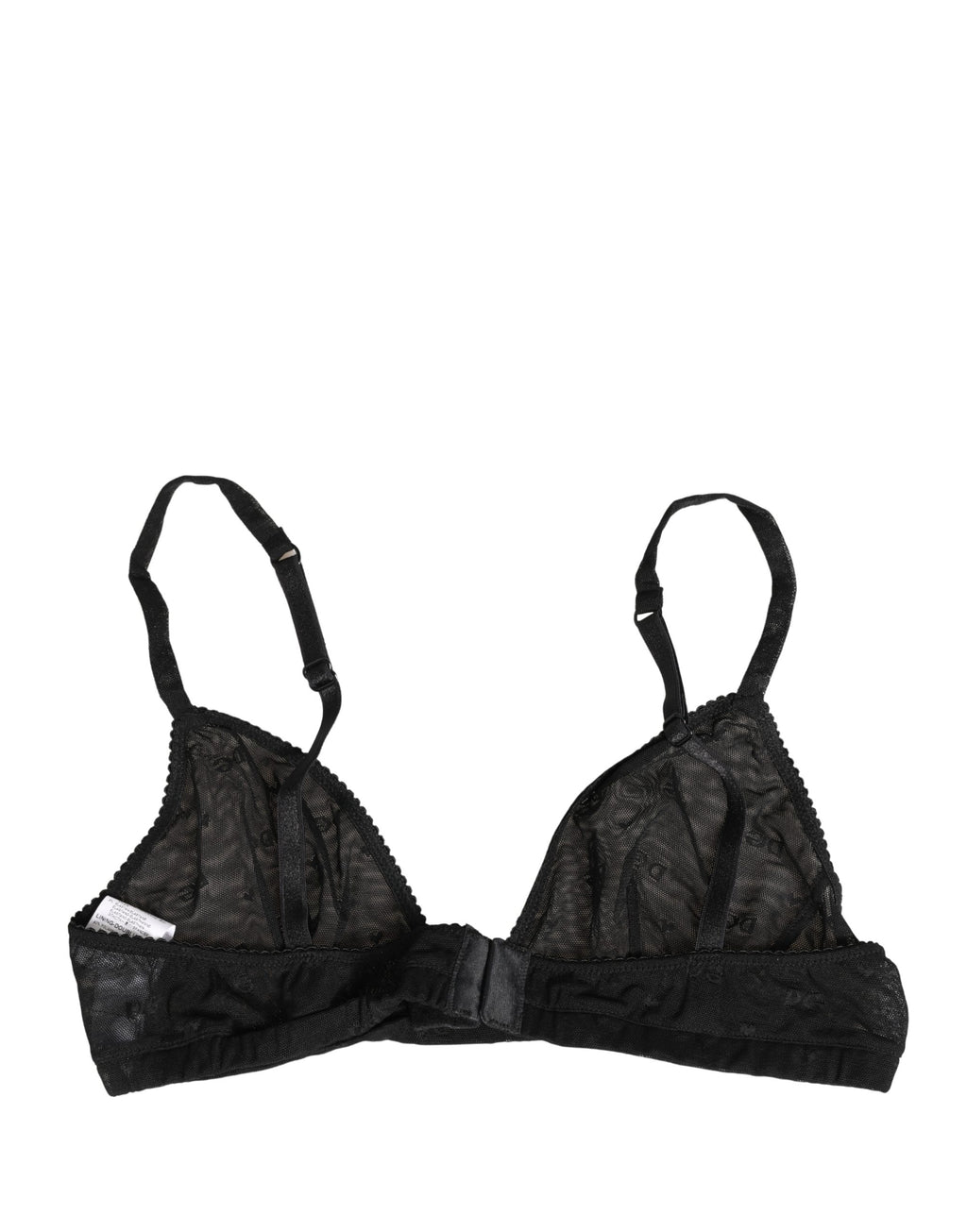 Dolce & Gabbana Black Nylon Stretch Soft Cup Brassiere Underwear