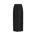 Max Mara Black Silk Long Skirt