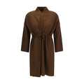 Ella Brown Viscose Coat