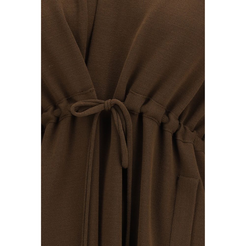 Ella Brown Viscose Coat