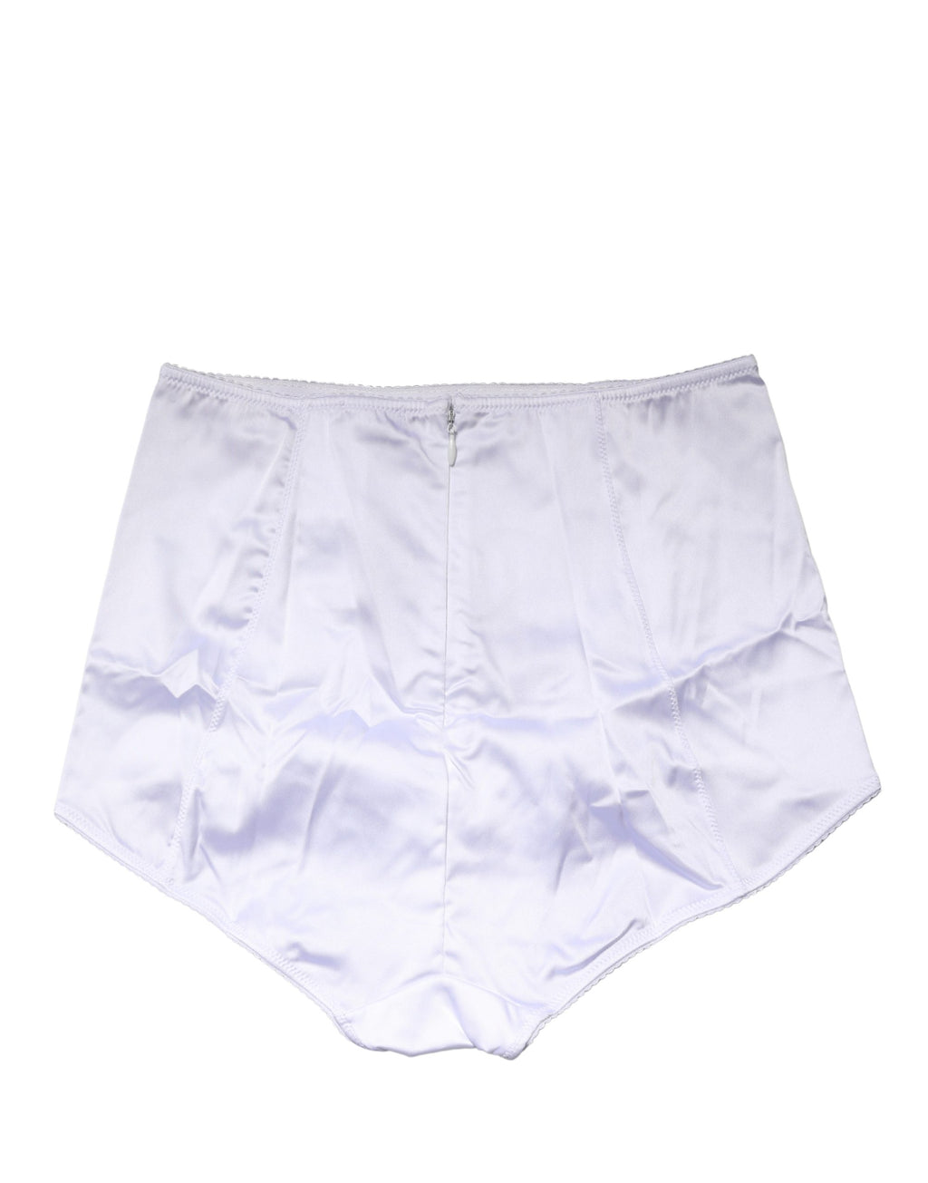 Dolce & Gabbana White Silk Blend High Waist Girdle Panty Underwear