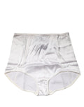 Dolce & Gabbana White Silk Blend High Waist Girdle Panty Underwear