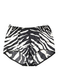 Dolce & Gabbana Black White Zebra High Waist Girdle Panty Underwear