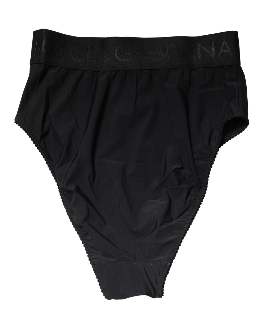 Dolce & Gabbana Black Logo Waistband High Brief Underwear