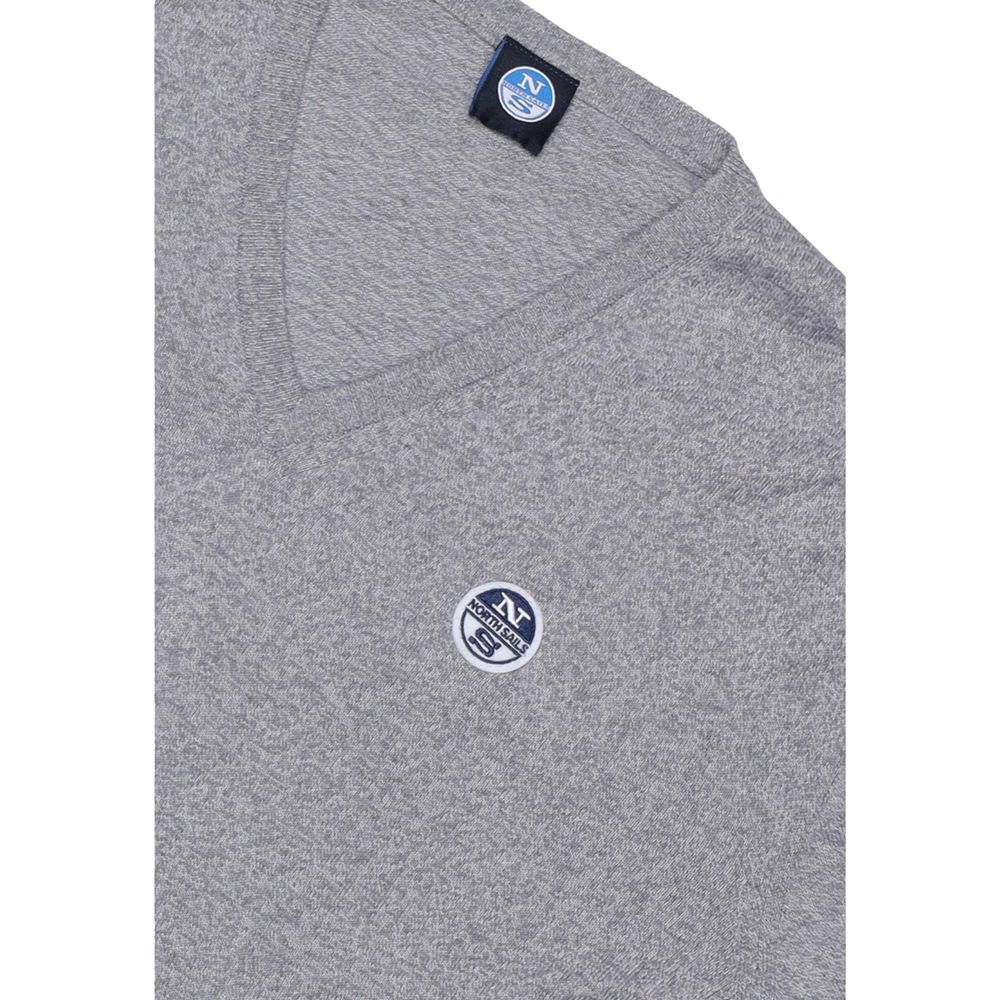 North Sails Gray Cotton Sweatshirt