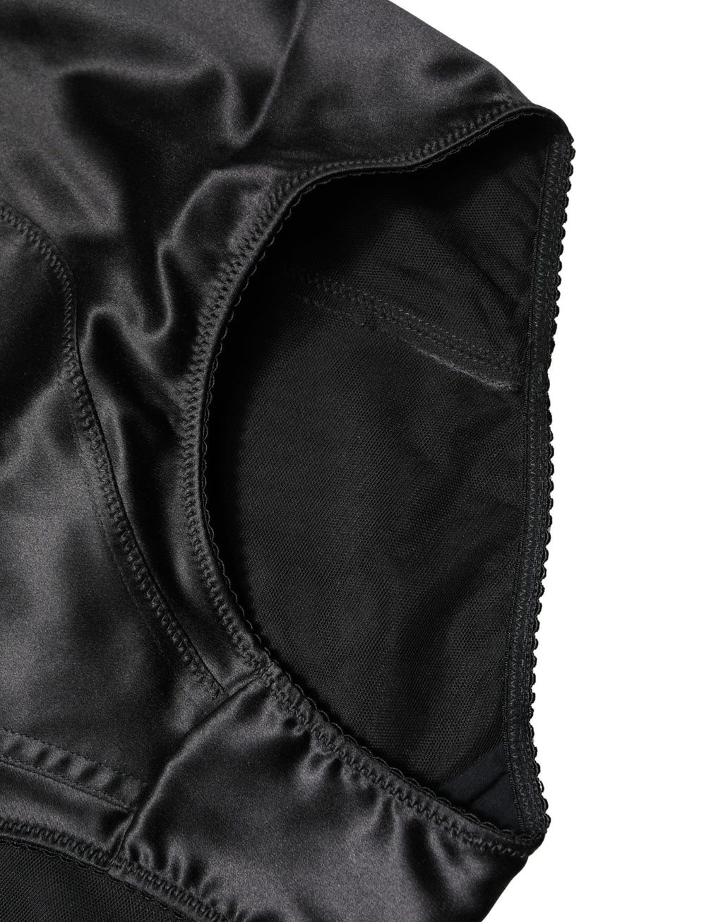 Dolce & Gabbana Black Silk Blend High Waist Girdle Panty Underwear