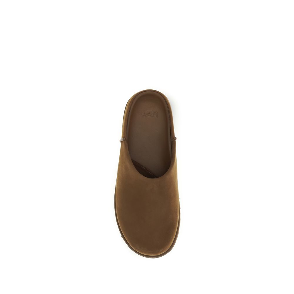 UGG Brown Calf Leather Bos Taurus Clogs