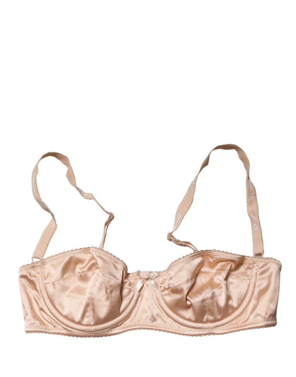 Dolce & Gabbana Beige Semi-Pad Underwire Balconette Bra Underwear