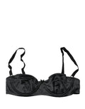 Dolce & Gabbana Black Semi-Pad Underwire Balconette Bra Underwear