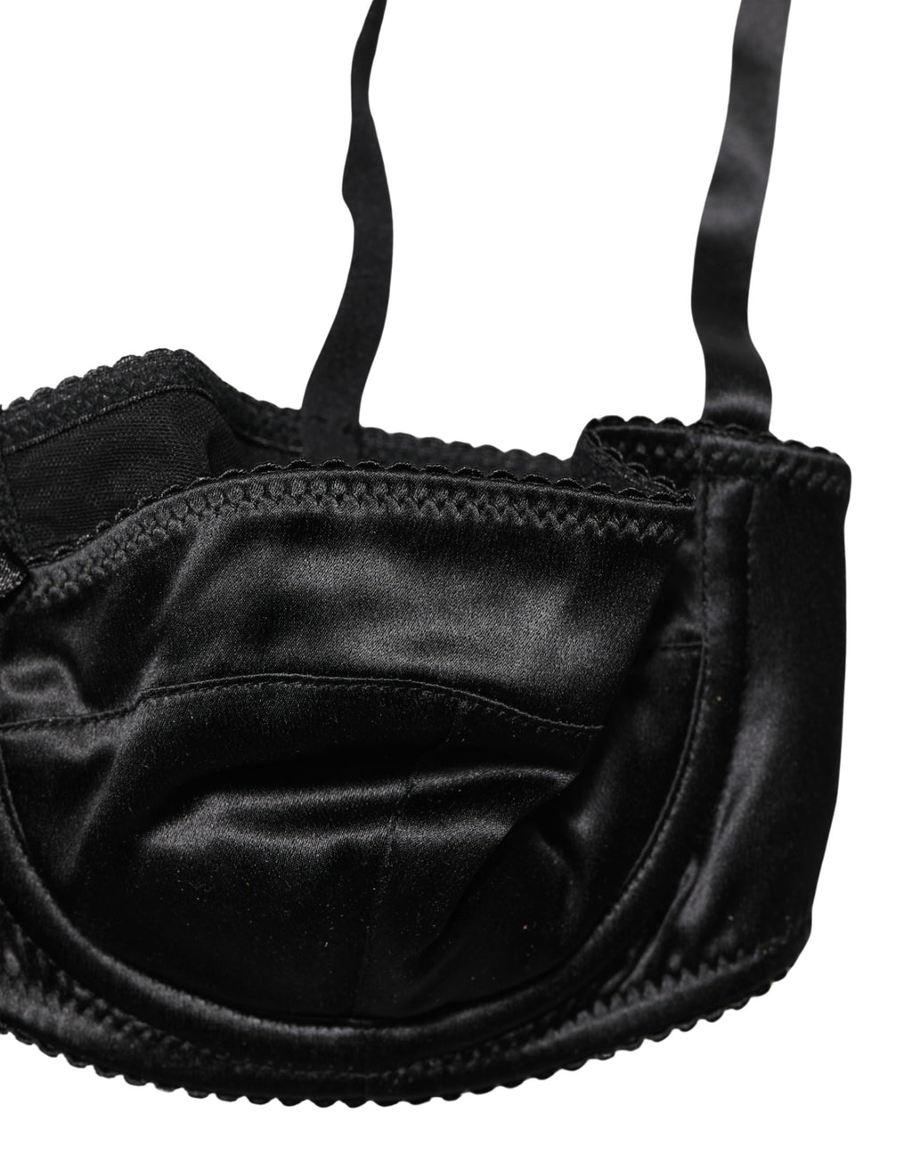 Dolce & Gabbana Black Semi-Pad Underwire Balconette Bra Underwear