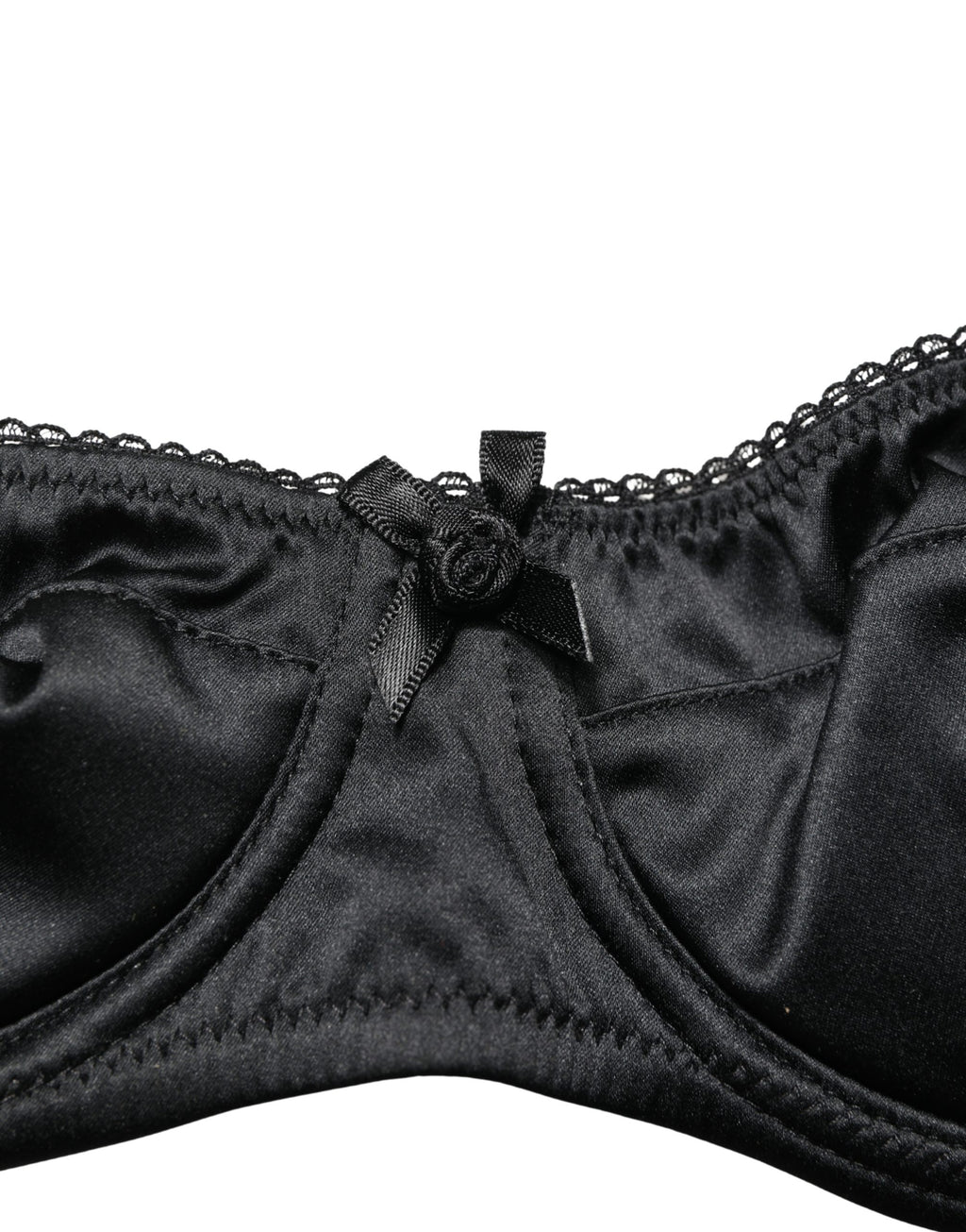 Dolce & Gabbana Black Semi-Pad Underwire Balconette Bra Underwear