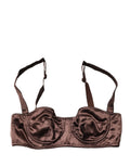 Dolce & Gabbana Brown Semi-Pad Underwire Balconette Underwear