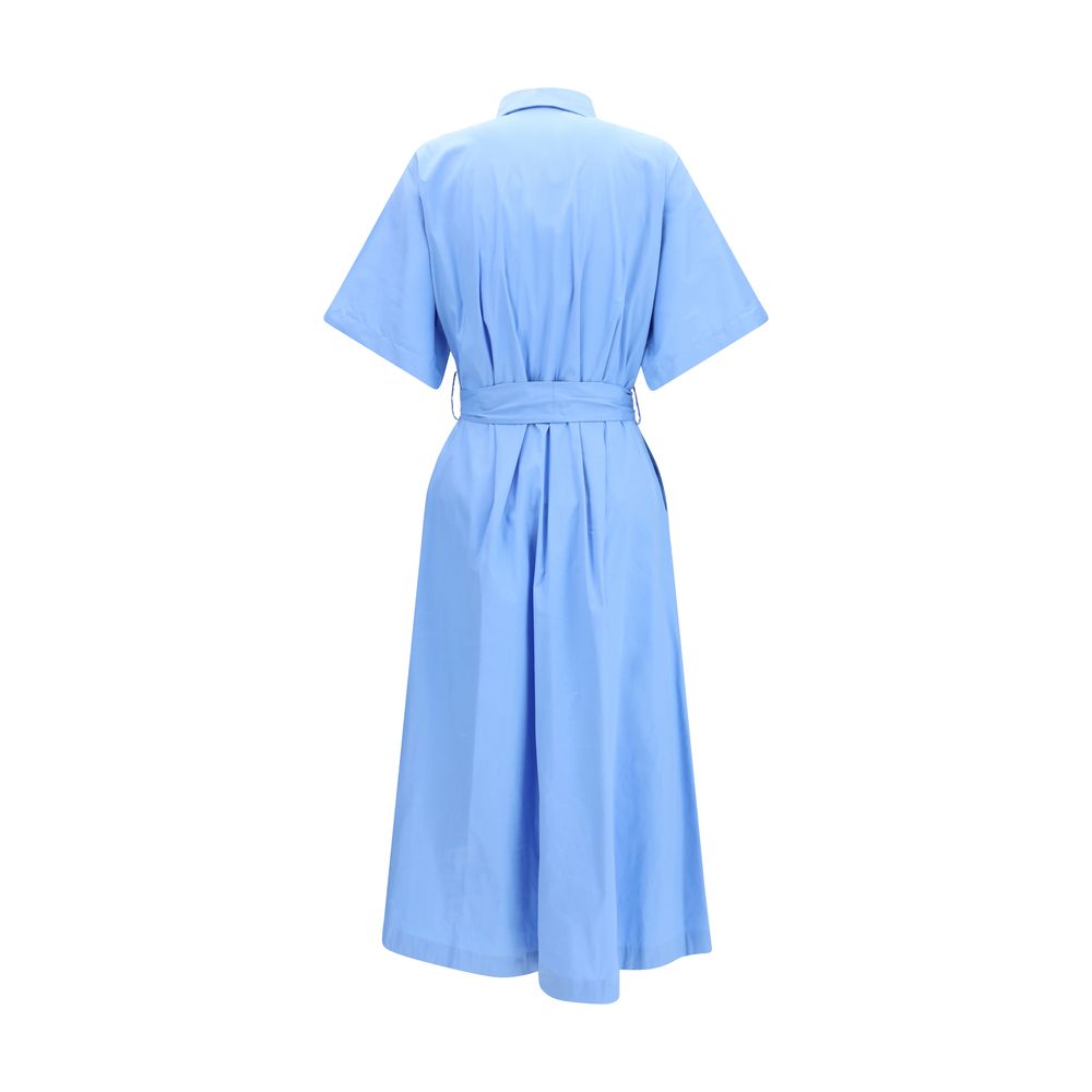Ella Blue Cotton Casual Dress