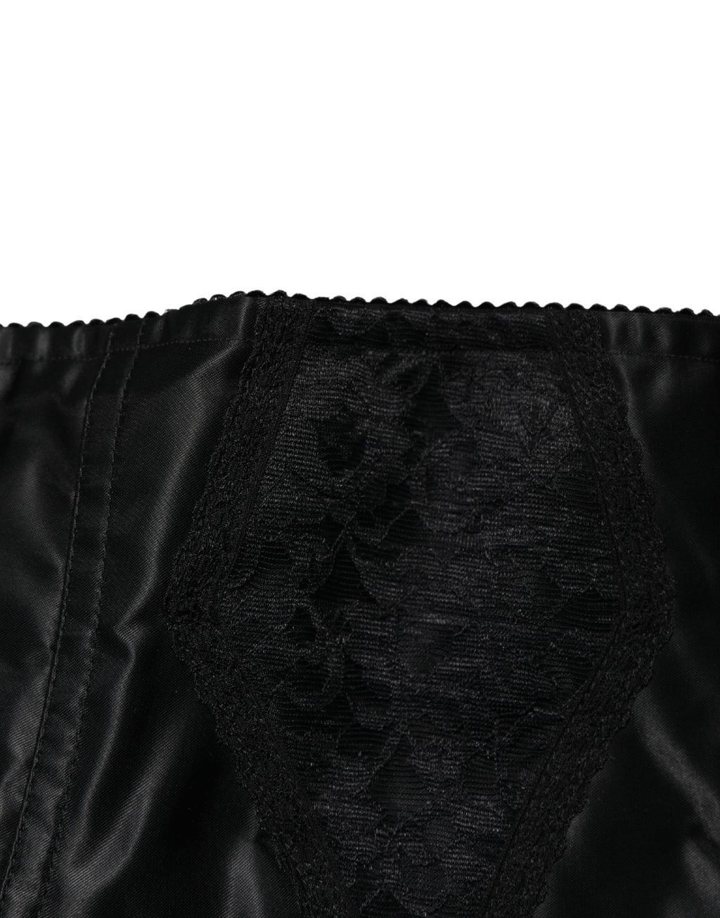 Dolce & Gabbana Black Silk Blend High Waist Girdle Panty Underwear