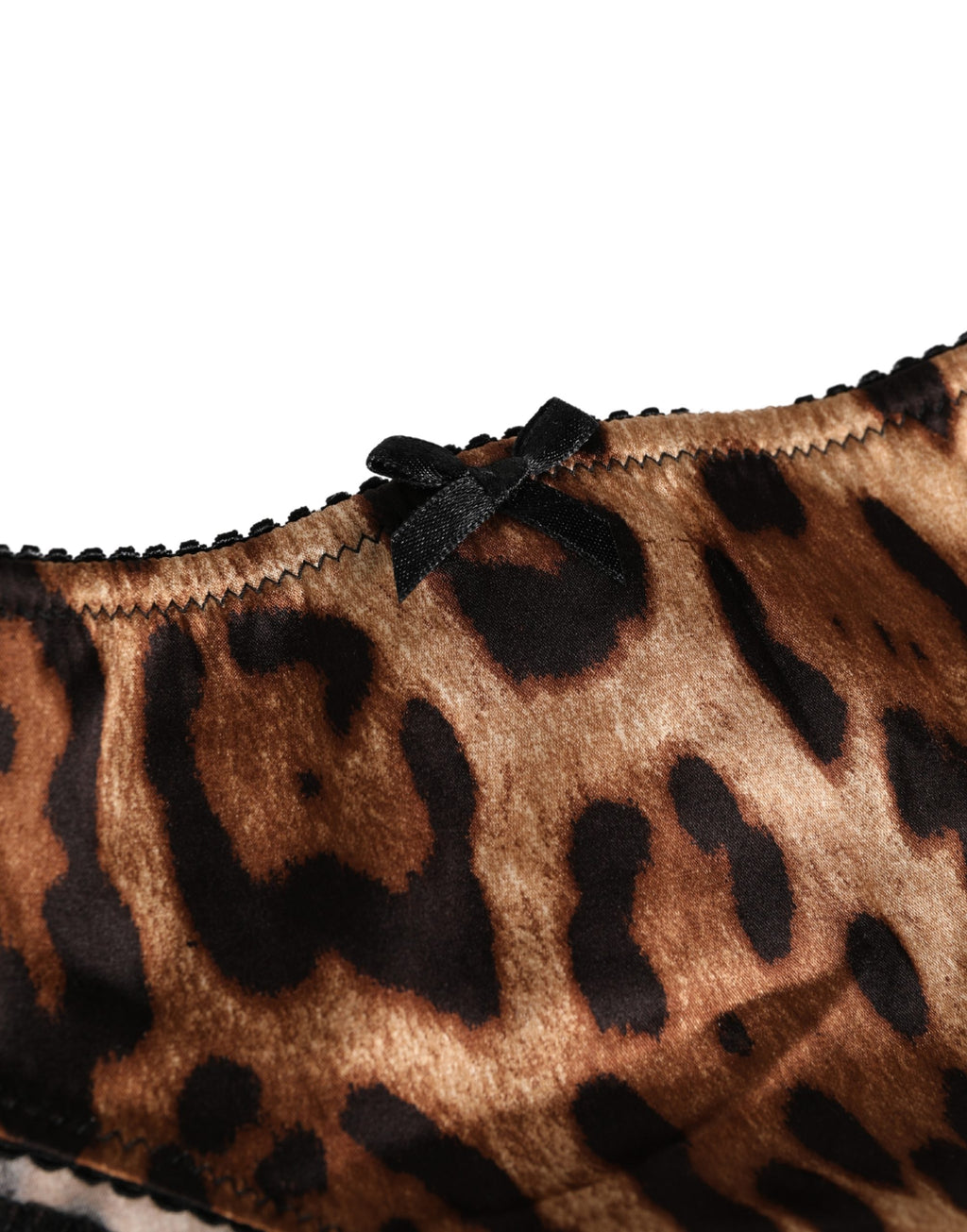 Dolce & Gabbana Black Brown Leopard Mid Waist Brief Panty Underwear