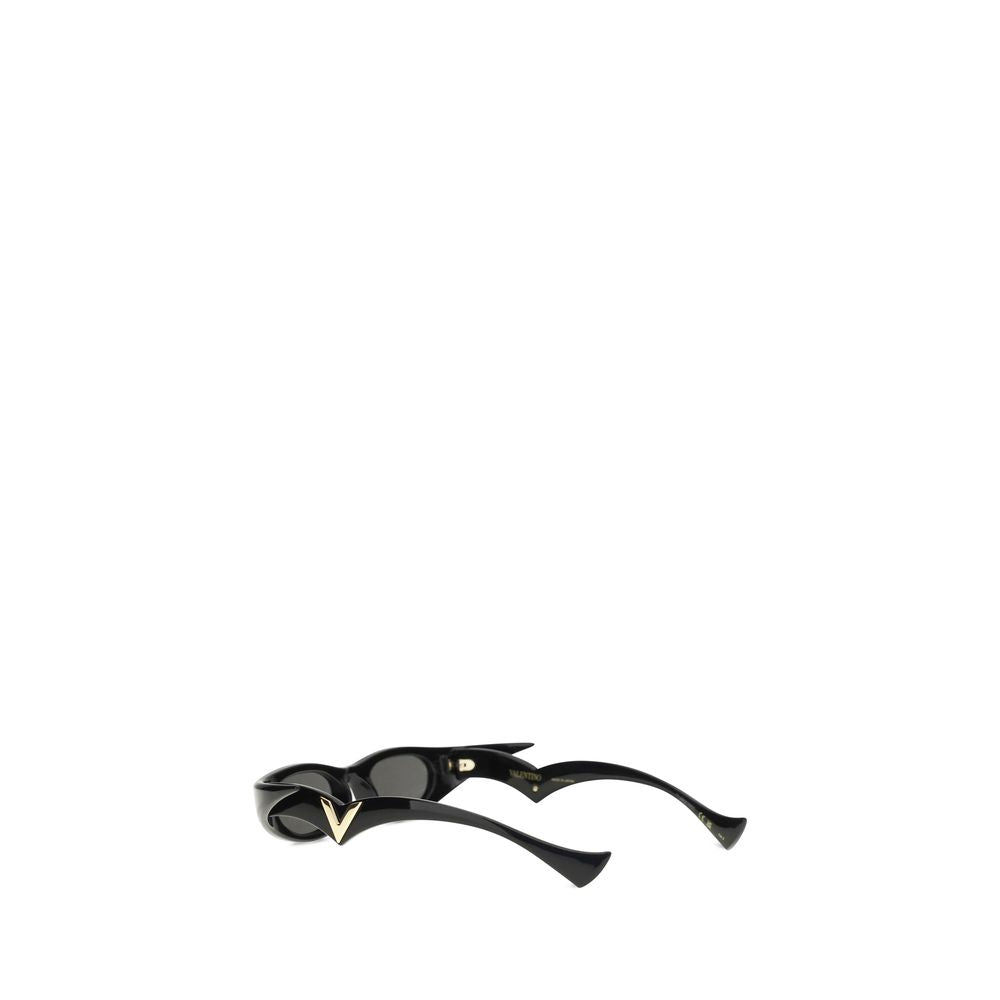 Valentino Garavani Black Acetate Sunglasses