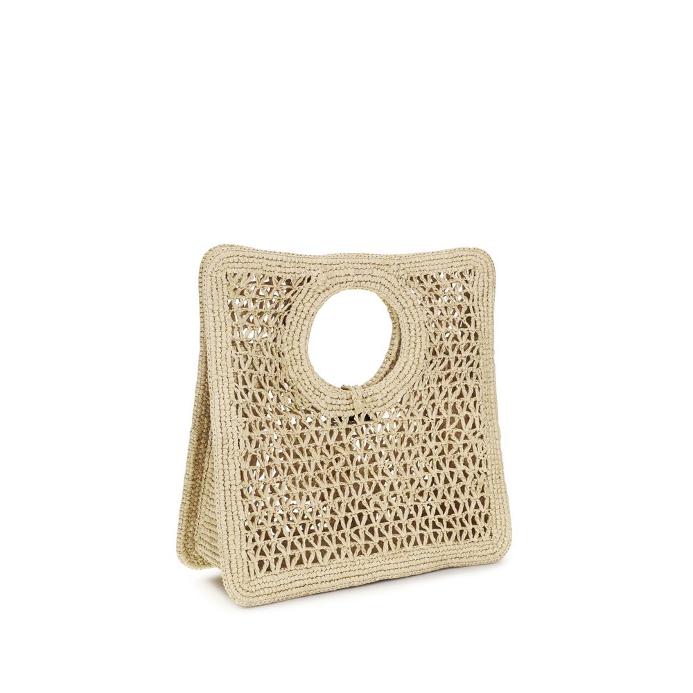 Jacquemus Beige Raffia Handbag