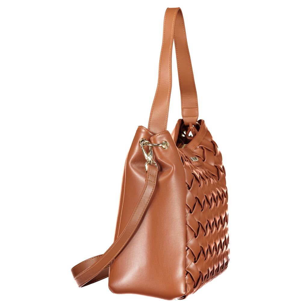 Mario Valentino Brown Polyurethane Women's Bag