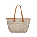 Mario Valentino Beige Polyurethane Women's Shoulder Bag