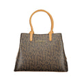 Mario Valentino Brown Polyurethane Women's Bag With Handles