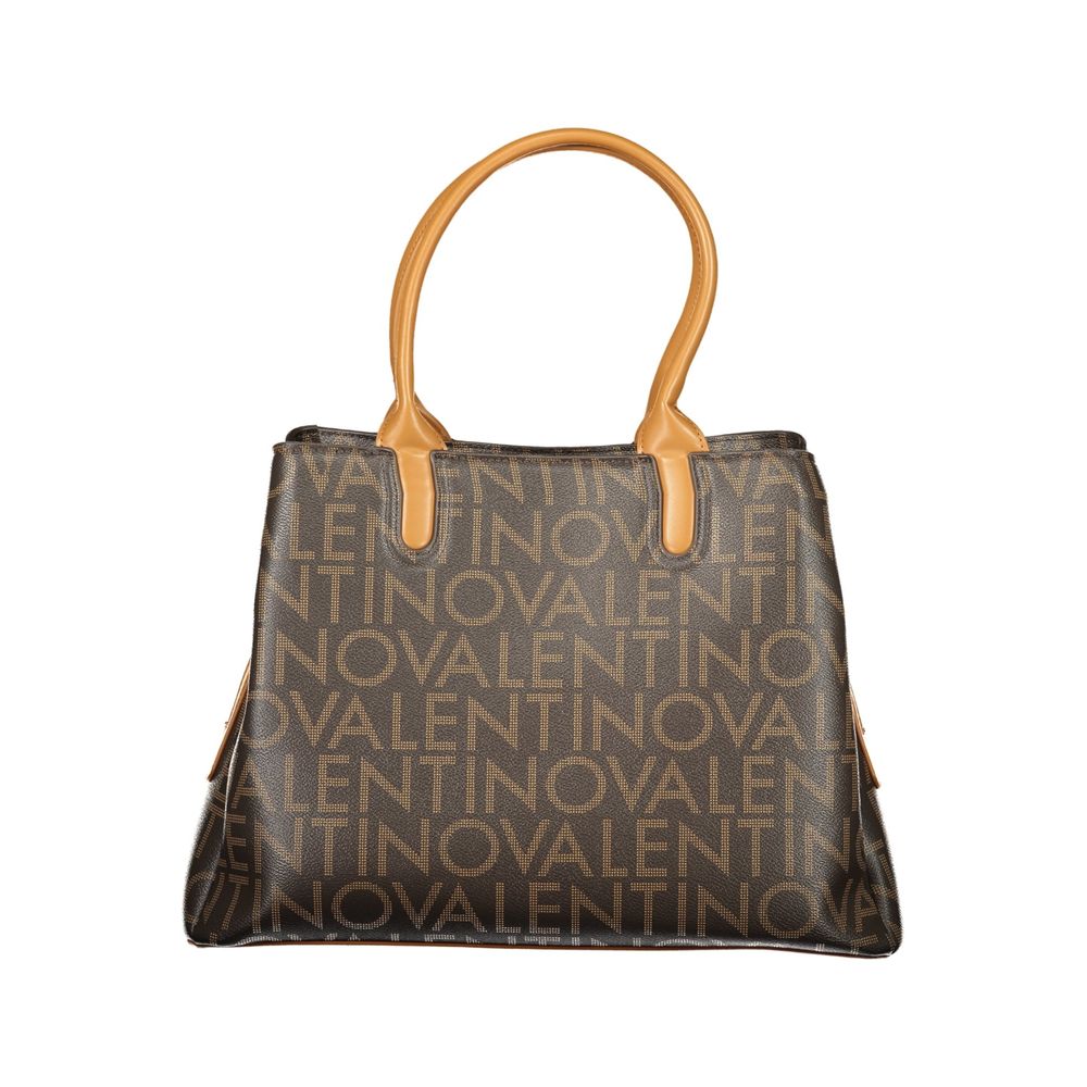 Mario Valentino Brown Polyurethane Women's Bag With Handles