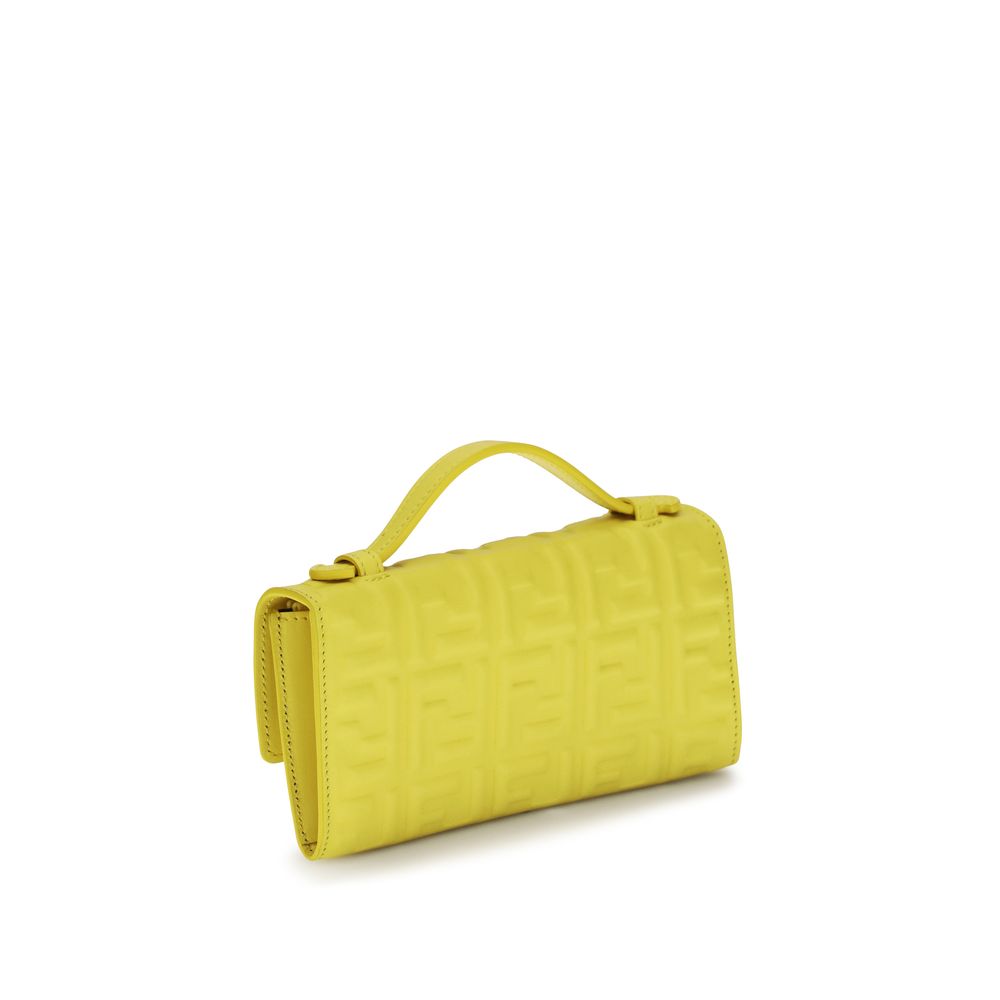 Fendi Bicolor Calf Leather Bos Taurus Shoulder Bag
