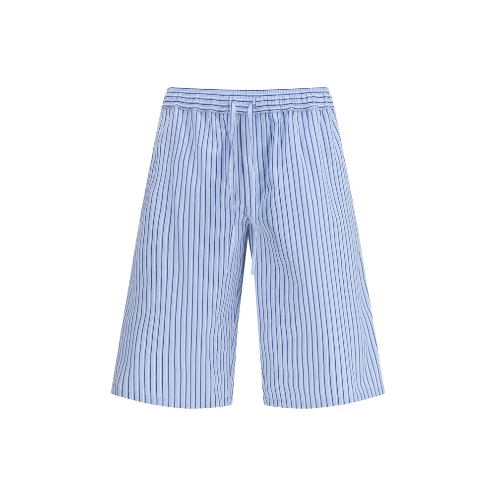 Dolce & Gabbana Blue Cotton Bermuda Shorts