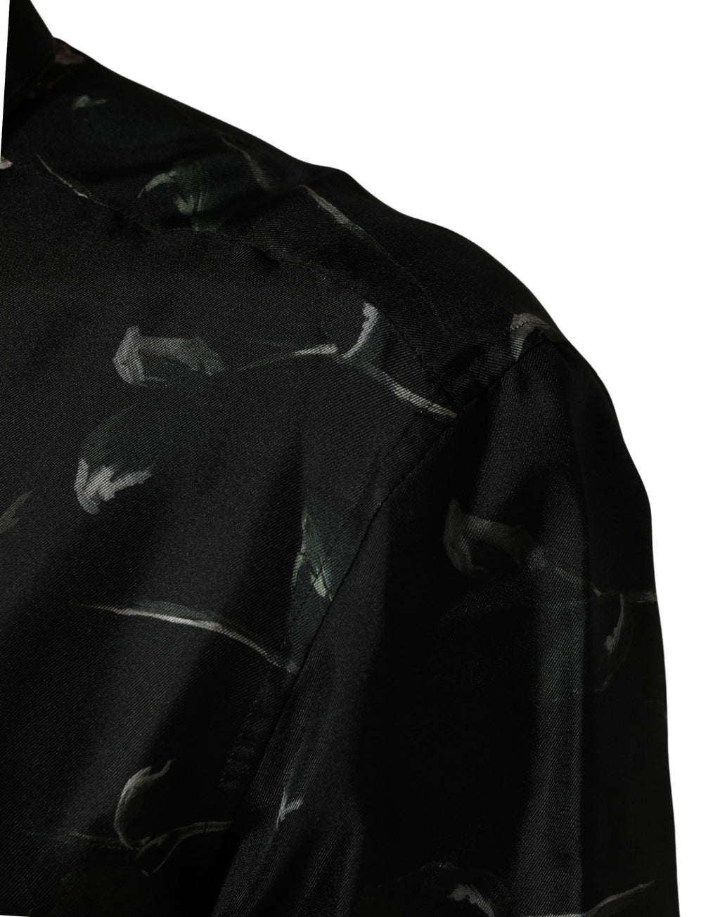 Dolce & Gabbana Black Floral Print Long Sleeves Casual Shirt
