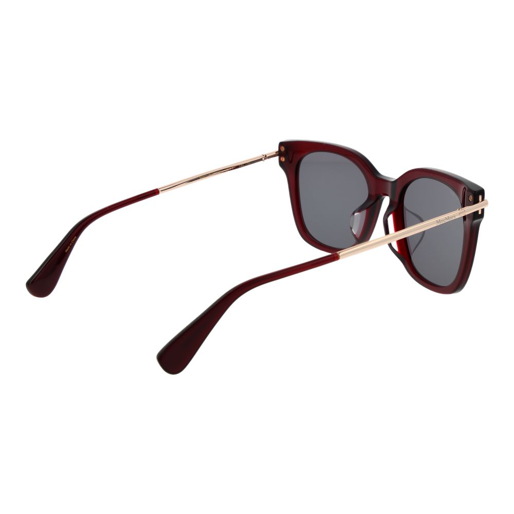 Max Mara Burgundy Acetate Sunglasses