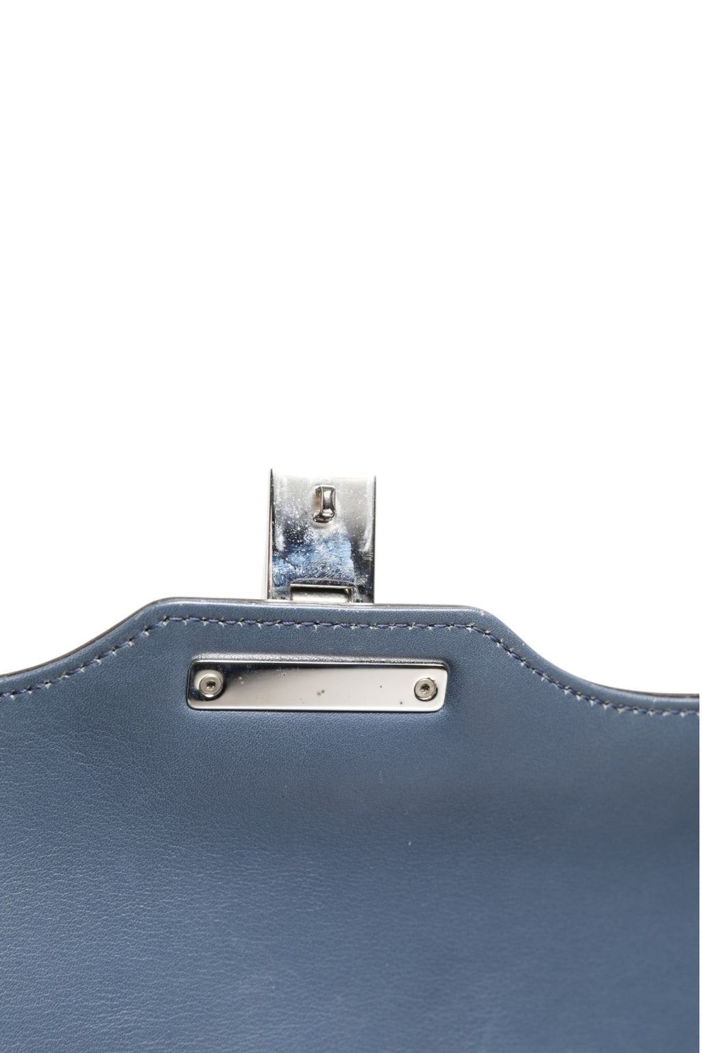 Gucci Blue Smooth Leather Lady Lock Shouler Bag