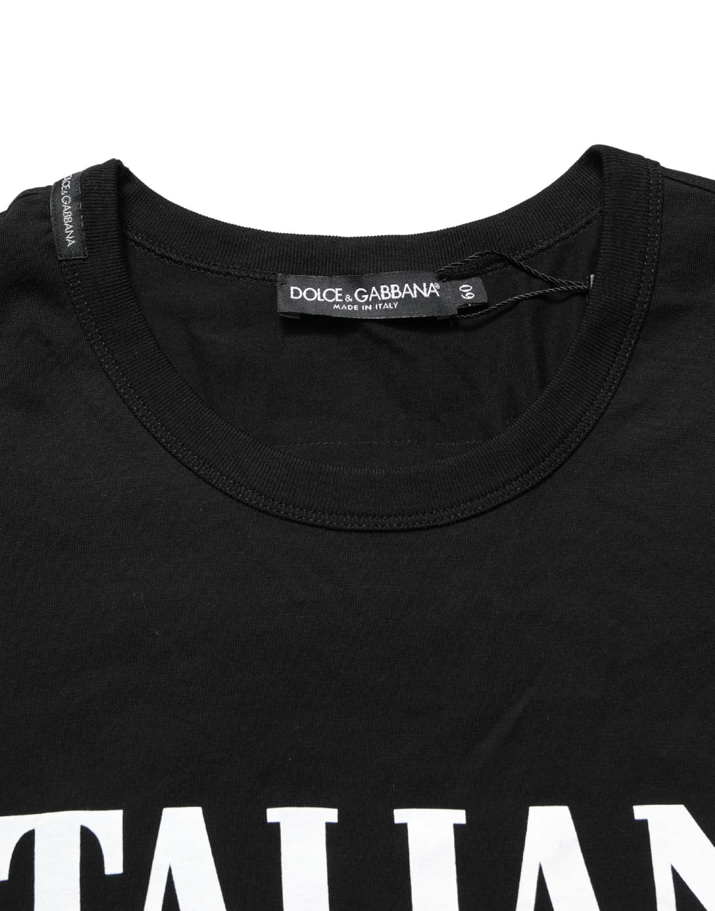 Dolce & Gabbana Black Camouflage Graphic Cotton Crewneck T-shirt