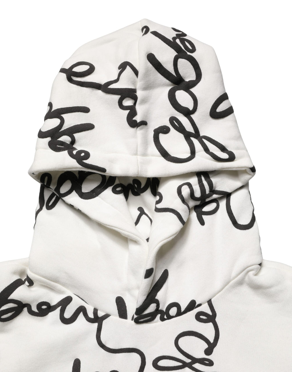 Dolce & Gabbana White Script Logo Print Cotton Sweatshirt Sweater
