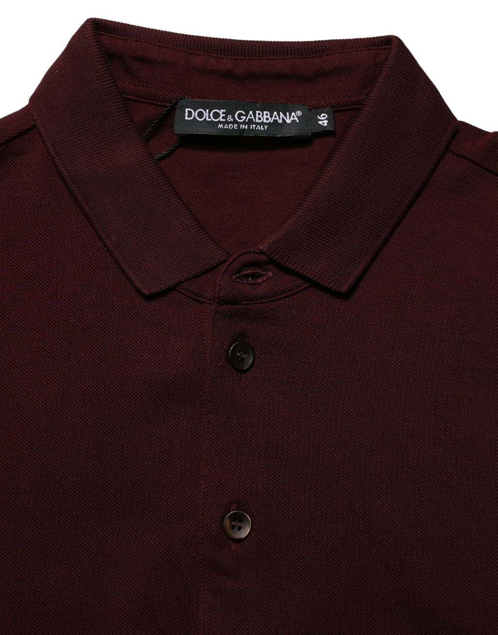 Dolce & Gabbana Maroon Collared Short Sleeves Polo T-shirt