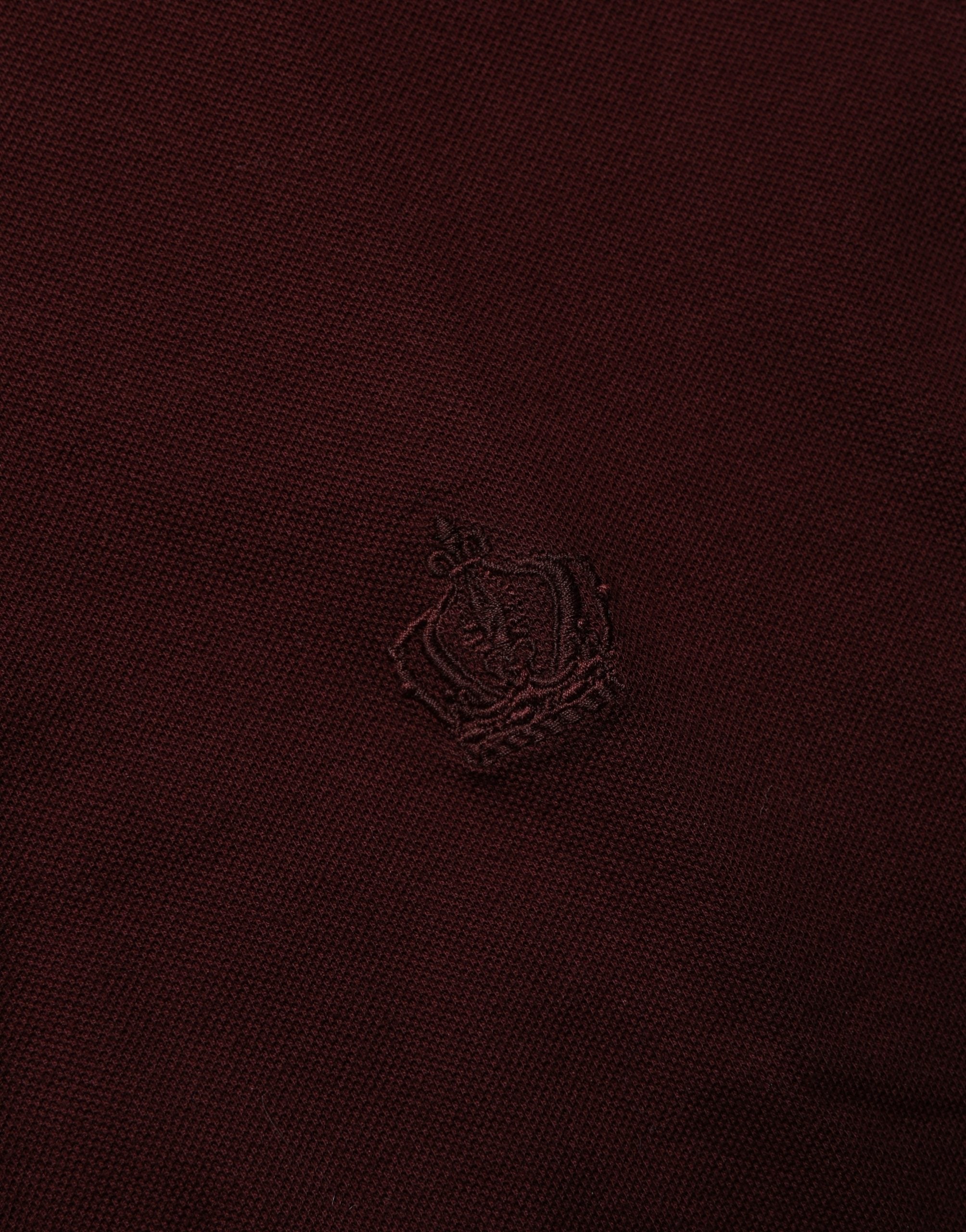 Dolce & Gabbana Maroon Collared Short Sleeves Polo T-shirt