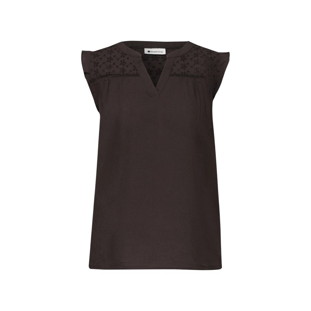 Street One Brown Cotton Blouse