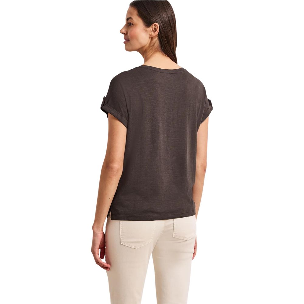 Street One Brown Cotton T-Shirt