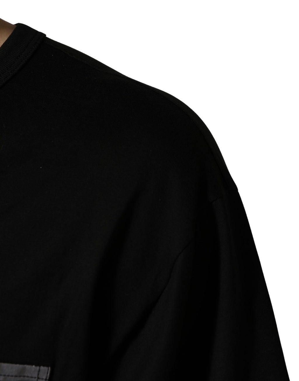 Dolce & Gabbana Black Camouflage Pocket Oversized T-shirt