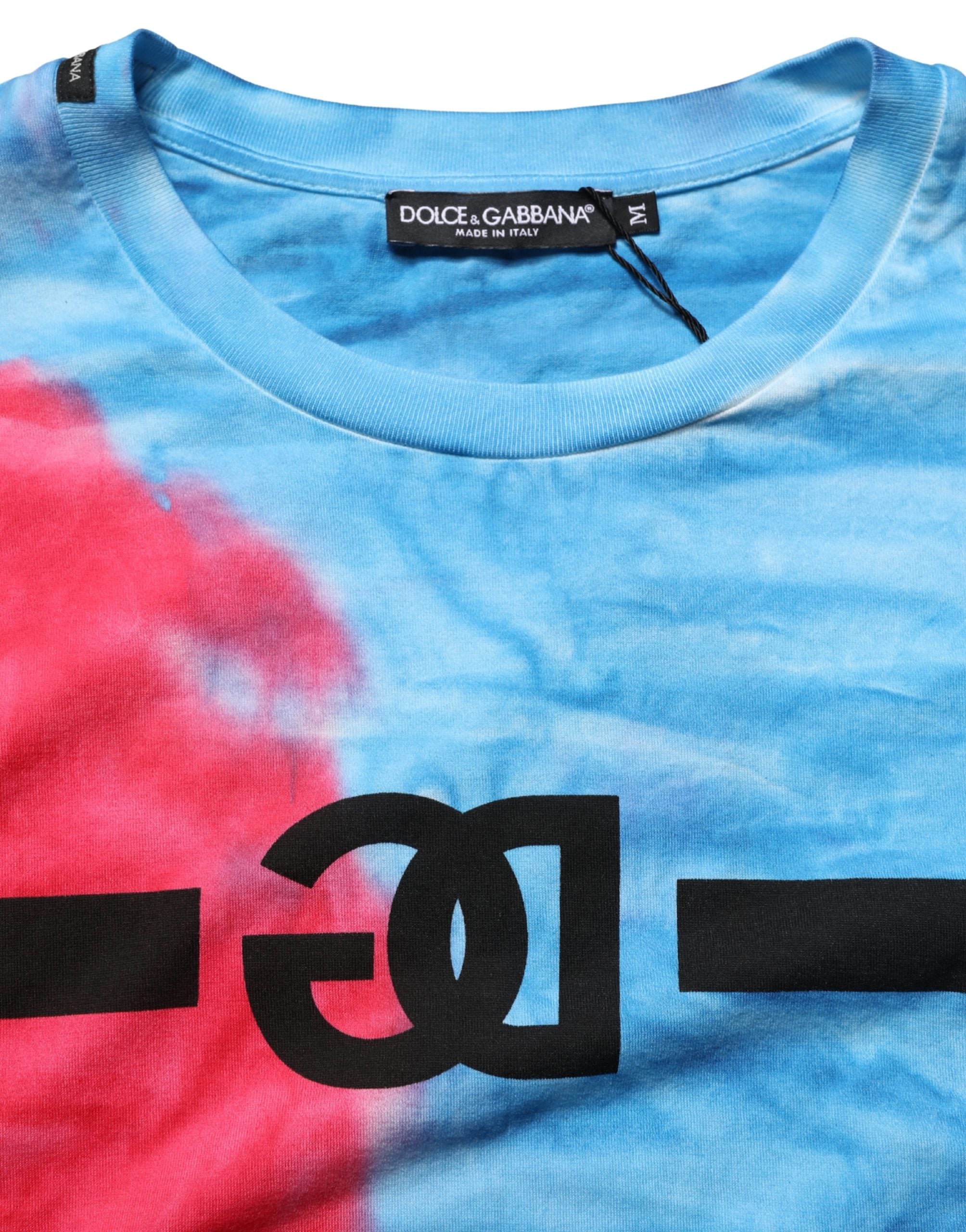 Dolce & Gabbana Multicolor Tie Dye Cotton Sleeveless T-shirt