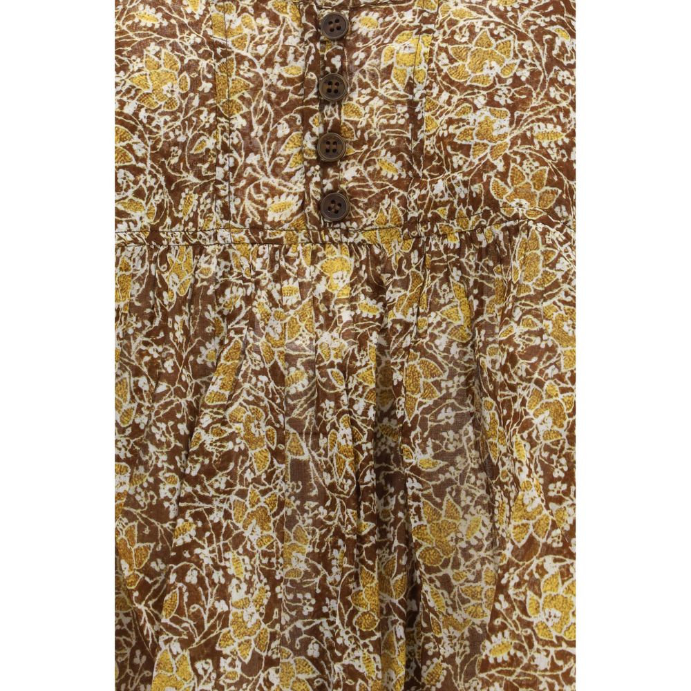 Isabel Marant Étoile Bicolor Cotton Sleeveles T-Shirt