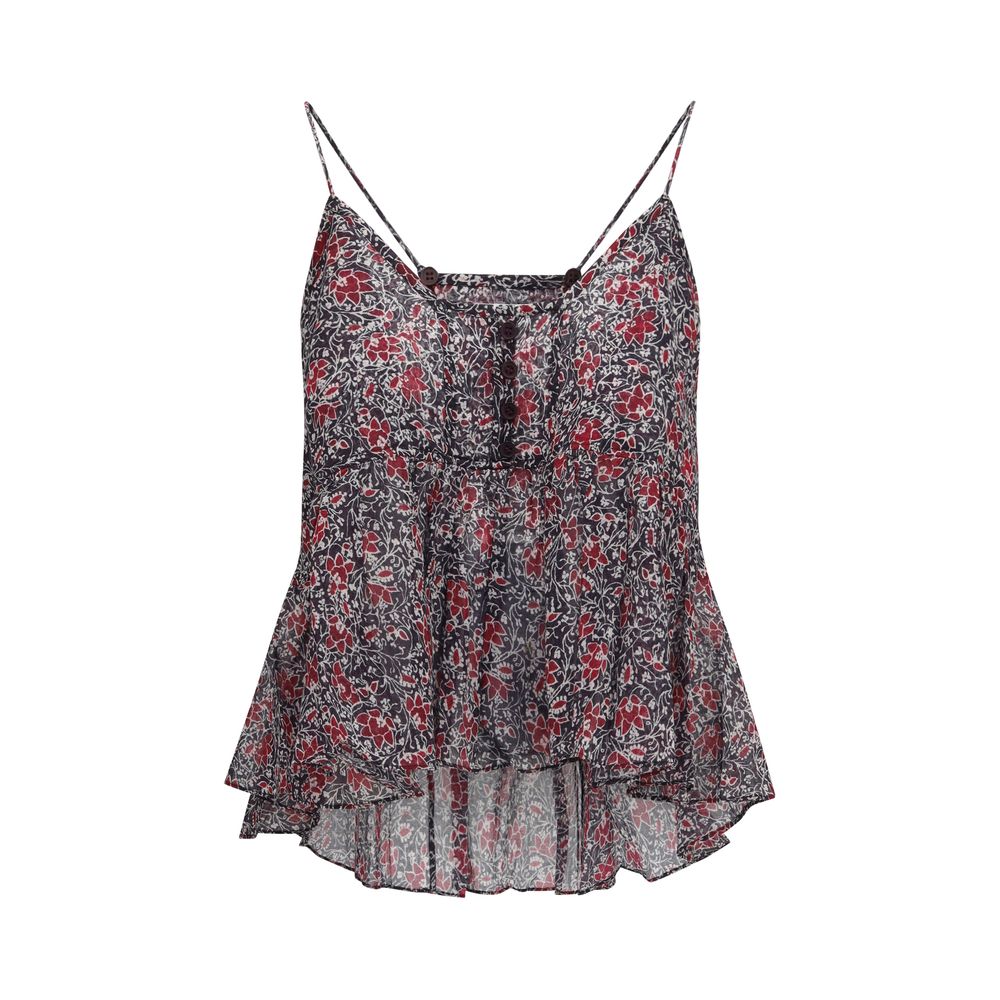 Isabel Marant Étoile Purple Cotton Pattern Shirt