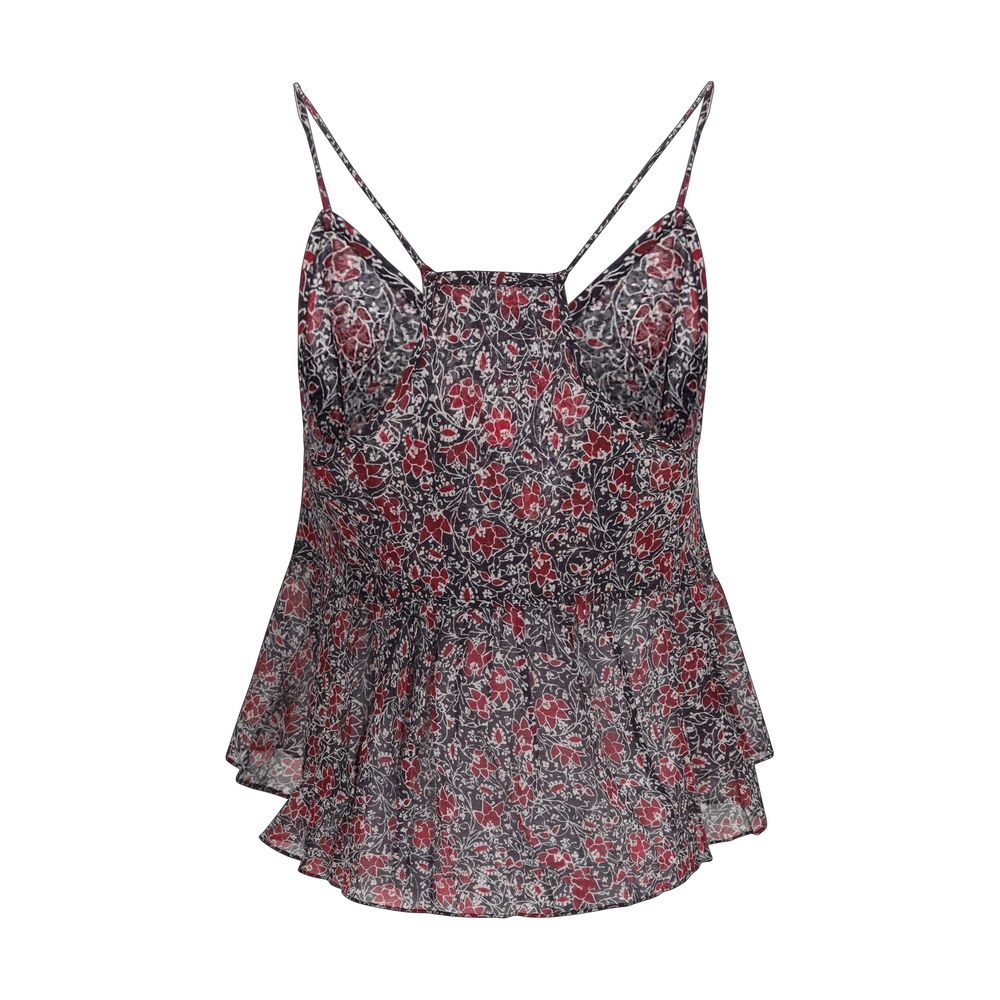 Isabel Marant Étoile Purple Cotton Pattern Shirt